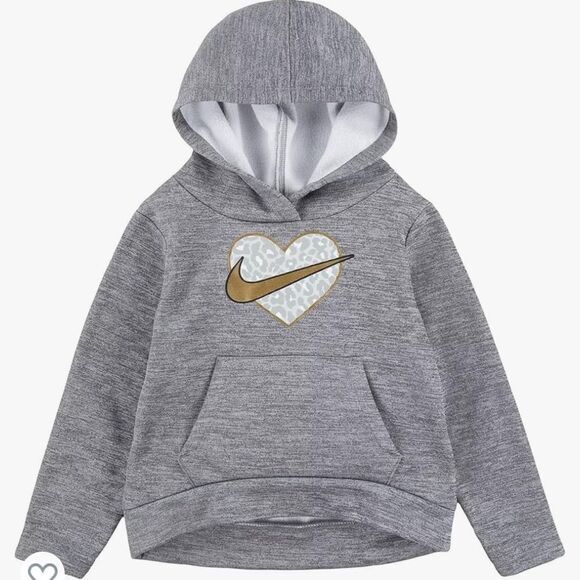 Nike Toddler Girl Leopard Print Fleece‎ High LowPullover Hoodie Nwt in packaging - Picture 1 of 5